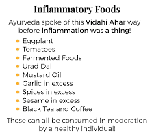 Ayurvedic Inflammation Recovery | inflammatory food in ayurveda| image
